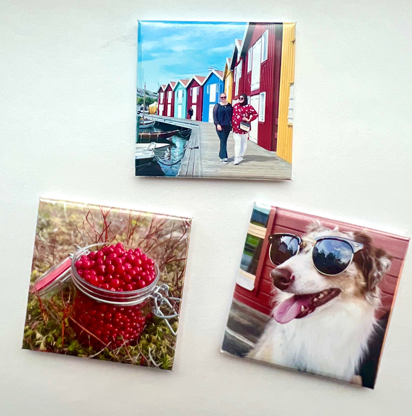 Personlig magnet 3 st 5x5cm